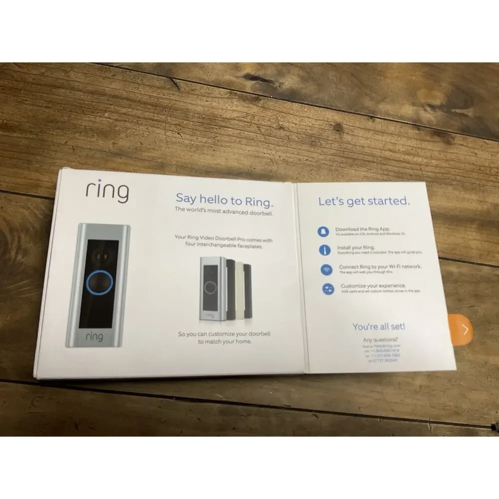 Ring Wired Doorbell Plus (Video Doorbell Pro) Video Camera 1080p HD Wifi Cam